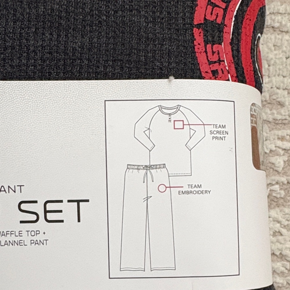 NFL SF 49ers Men's Charcoal Sleep Set - Picture 2 of 6